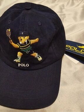 Boys US Open Tennis Polo Bear Hat by Polo Ralph Lauren (Rare)